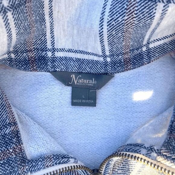 Natural Reflections Grey 1/4 Zip Mock Neck Pullover - Picture 7 of 8